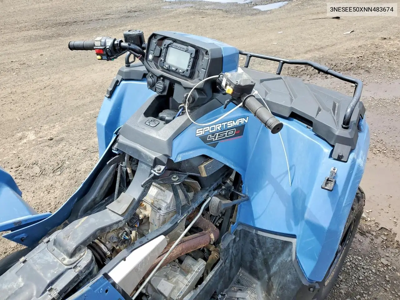 2022 Polaris Sporstman 450 Atv VIN: 3NESEE50XNN483674 Lot: 60227196
