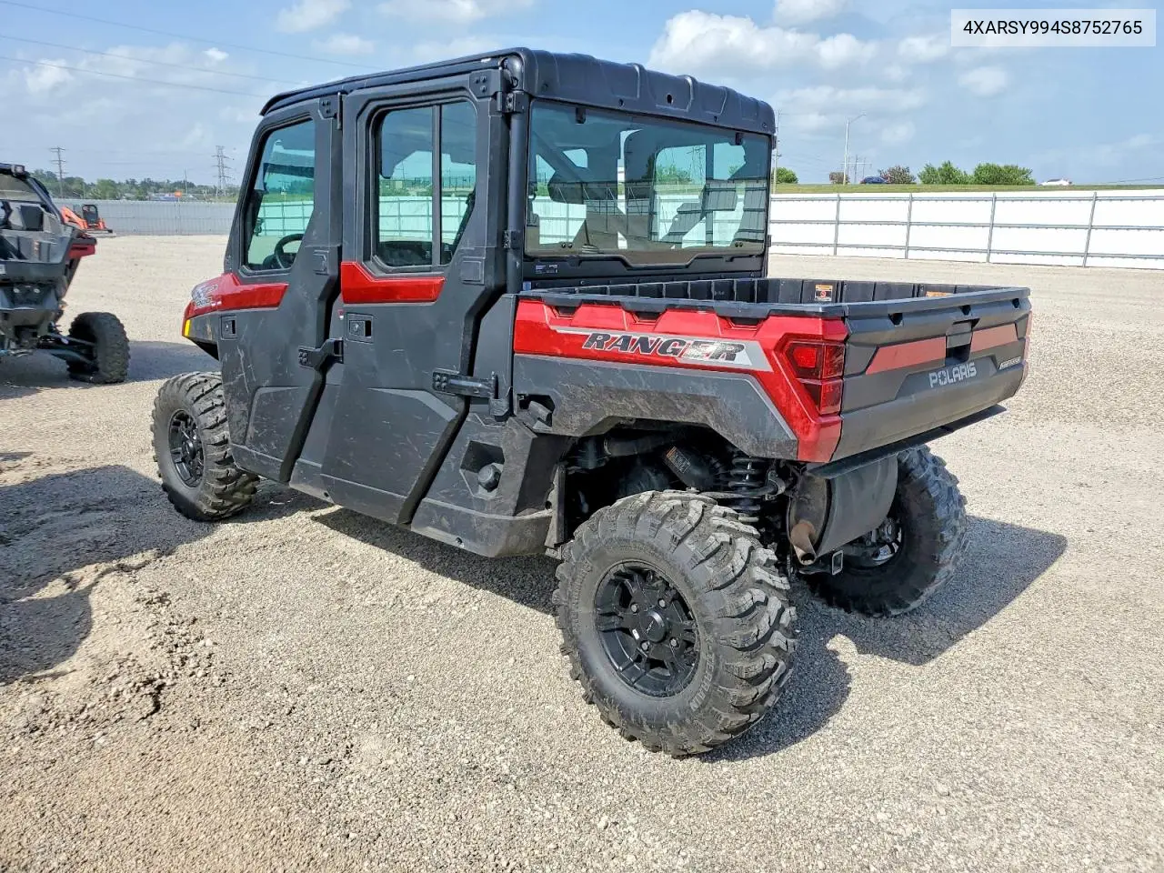 2025 Polaris Ranger Crew Xp 1000 Northstar Ultimate VIN: 4XARSY994S8752765 Lot: 59365156