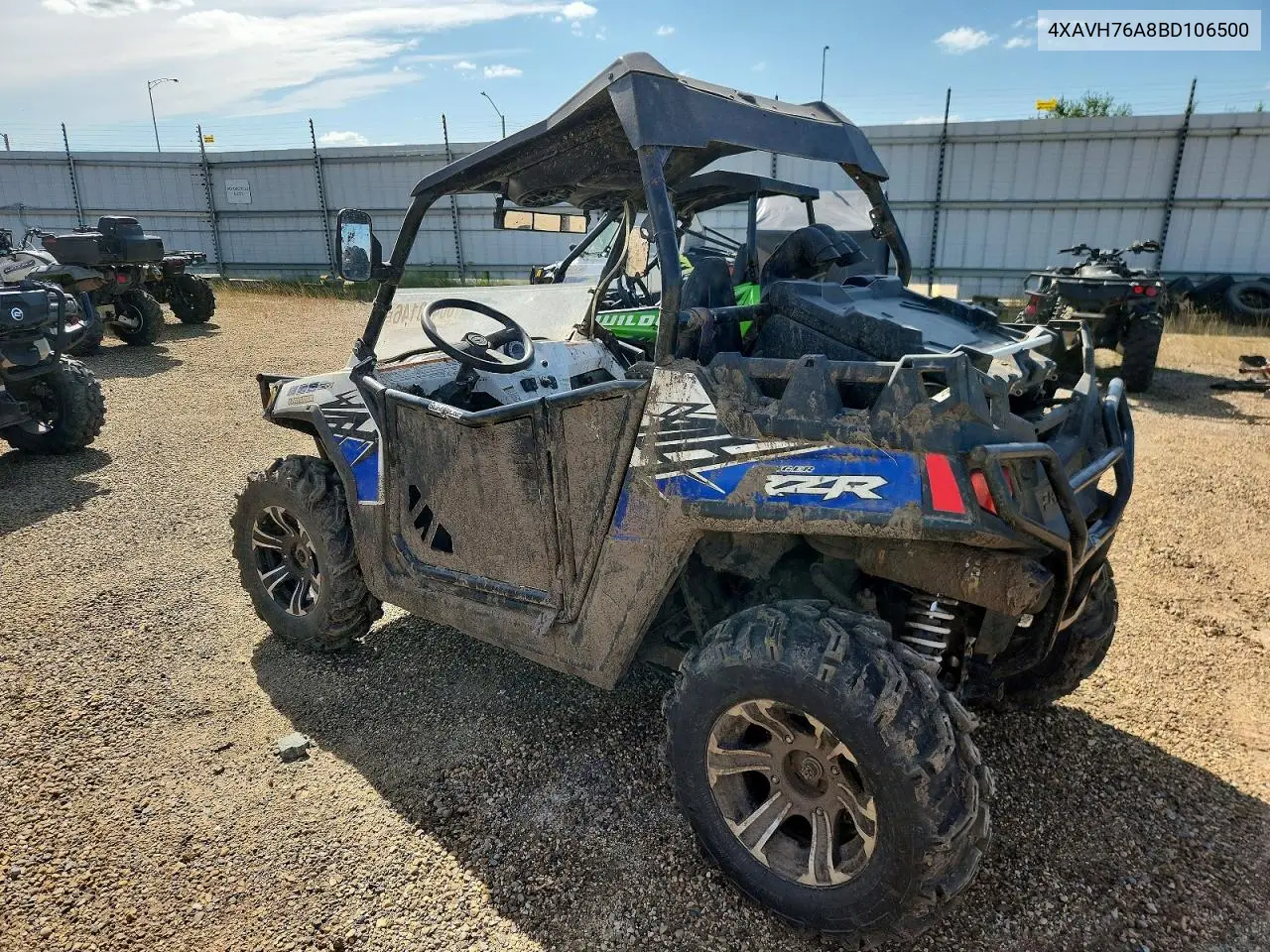 2011 Polaris Ranger Rzr VIN: 4XAVH76A8BD106500 Lot: 60400146