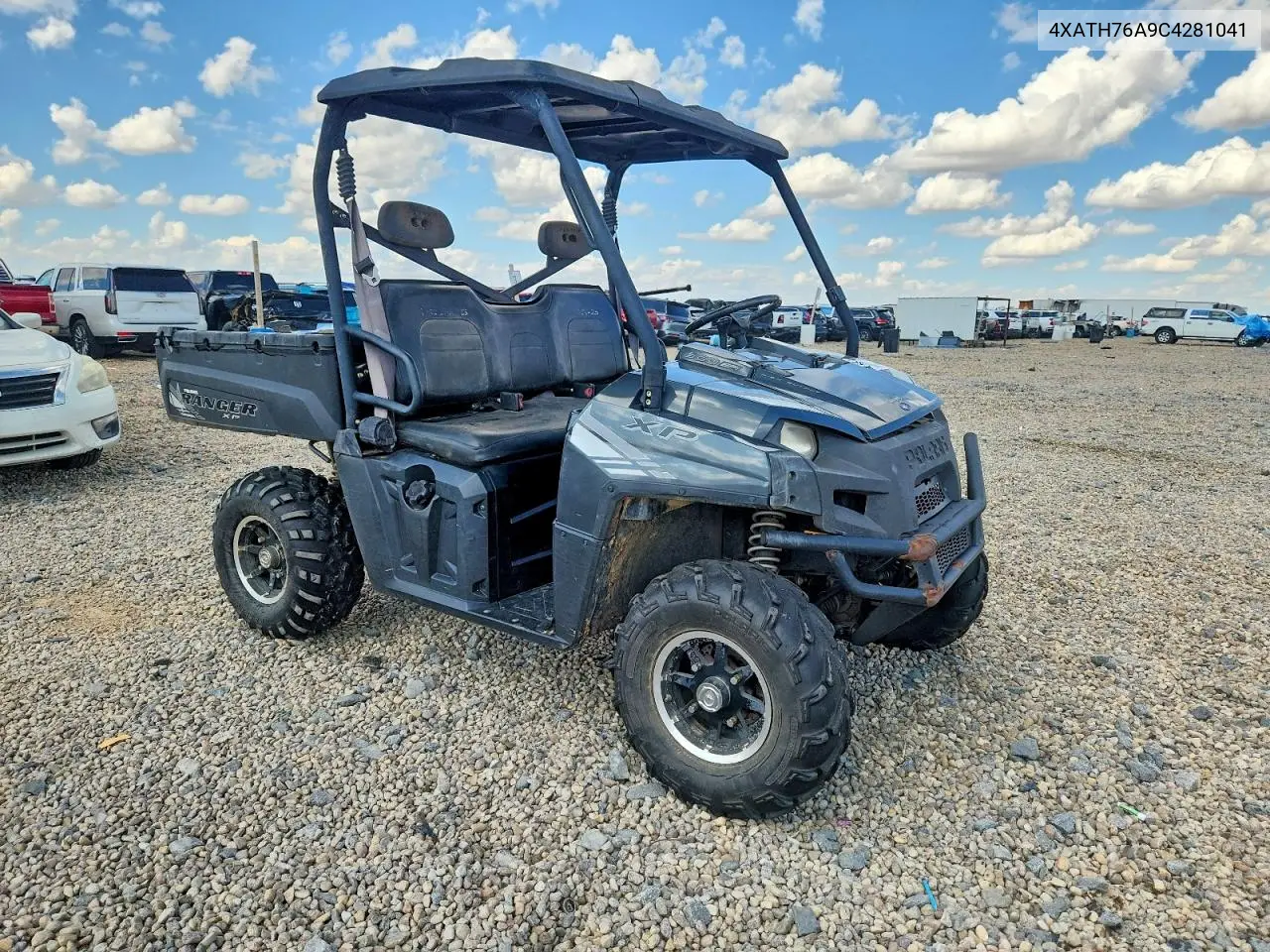 2012 Polaris Ranger Xp Utility Vehicle VIN: 4XATH76A9C4281041 Lot: 61368306