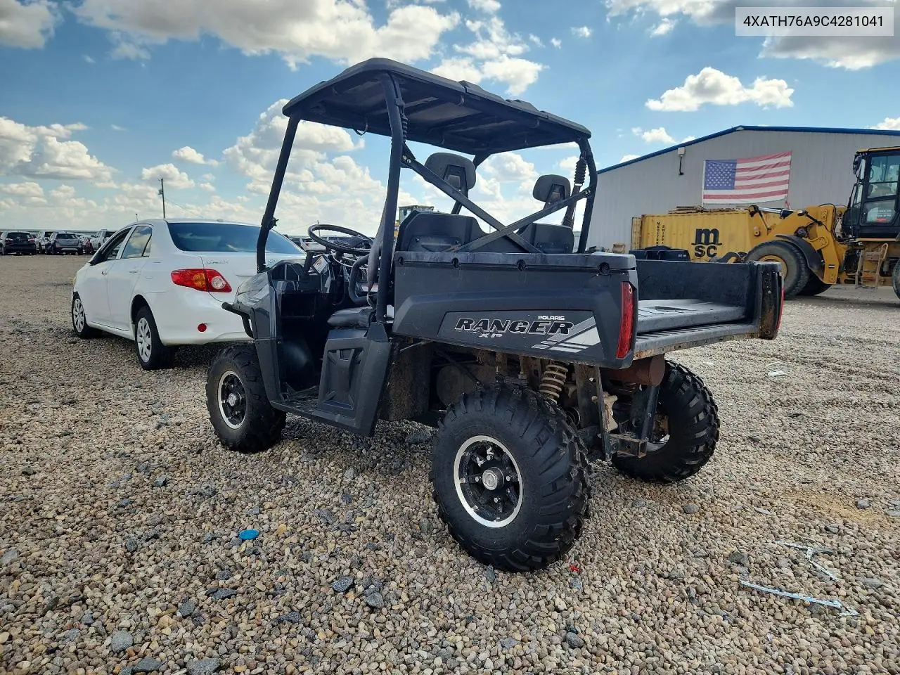 2012 Polaris Ranger Xp Utility Vehicle VIN: 4XATH76A9C4281041 Lot: 61368306