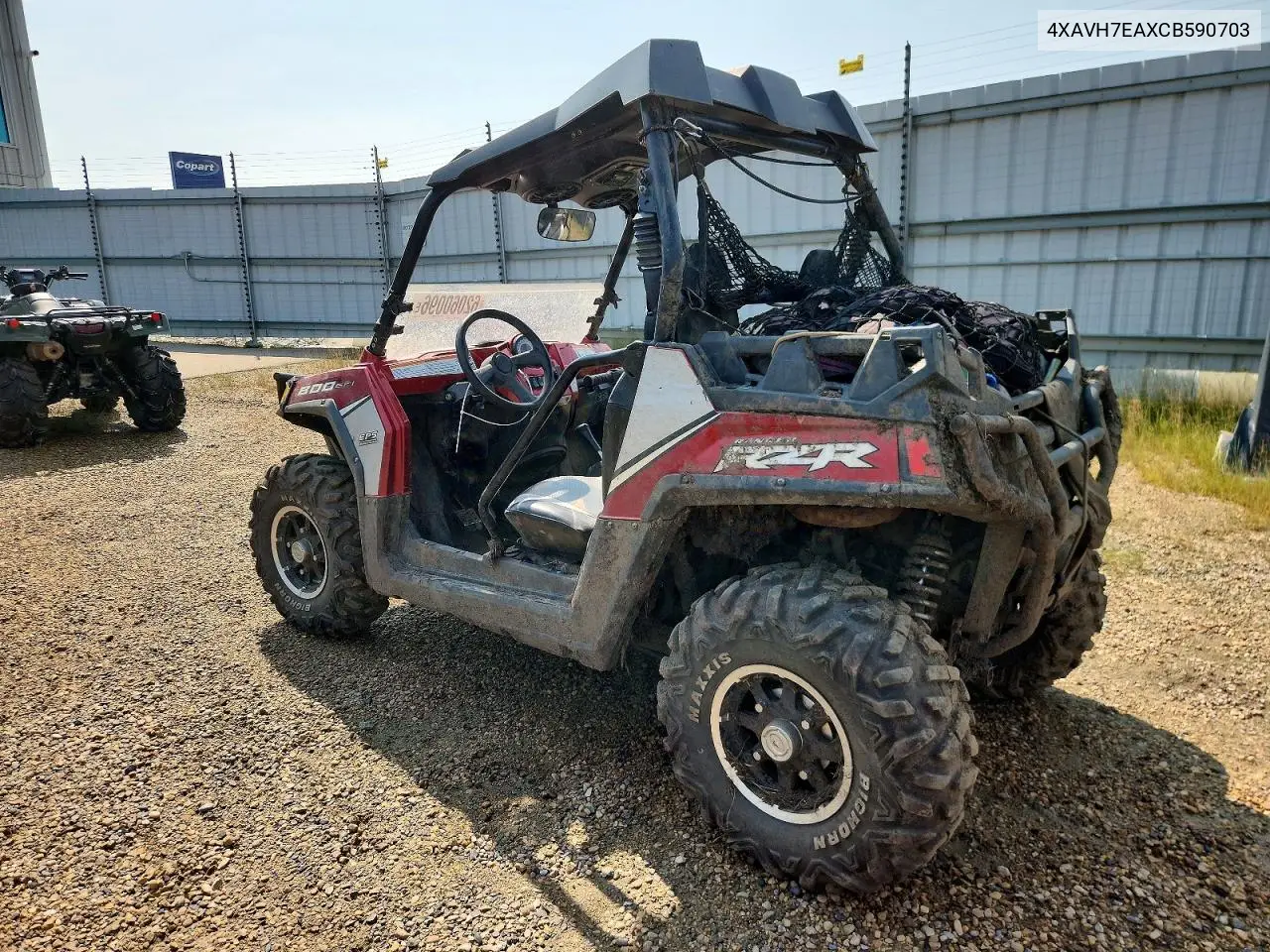 2012 Polaris Ranger Rzr 800 Le VIN: 4XAVH7EAXCB590703 Lot: 62060096