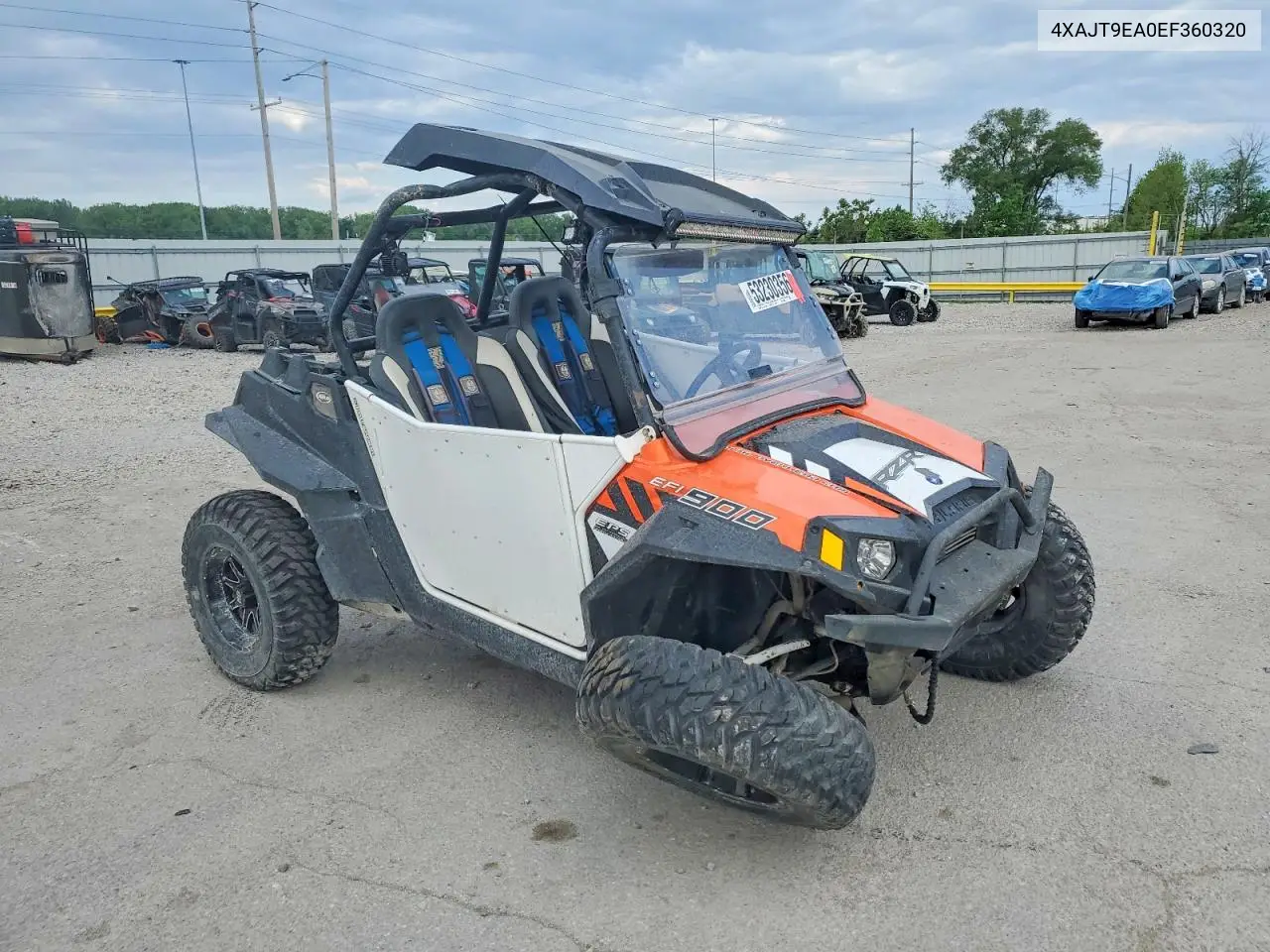 2014 Polaris Rzr 900 Utility Vehicle VIN: 4XAJT9EA0EF360320 Lot: 53230356