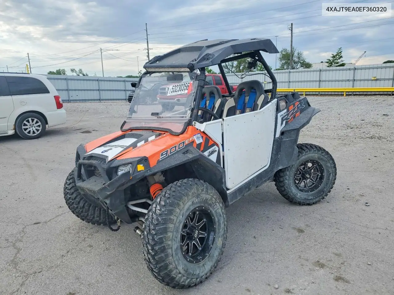 2014 Polaris Rzr 900 Utility Vehicle VIN: 4XAJT9EA0EF360320 Lot: 53230356