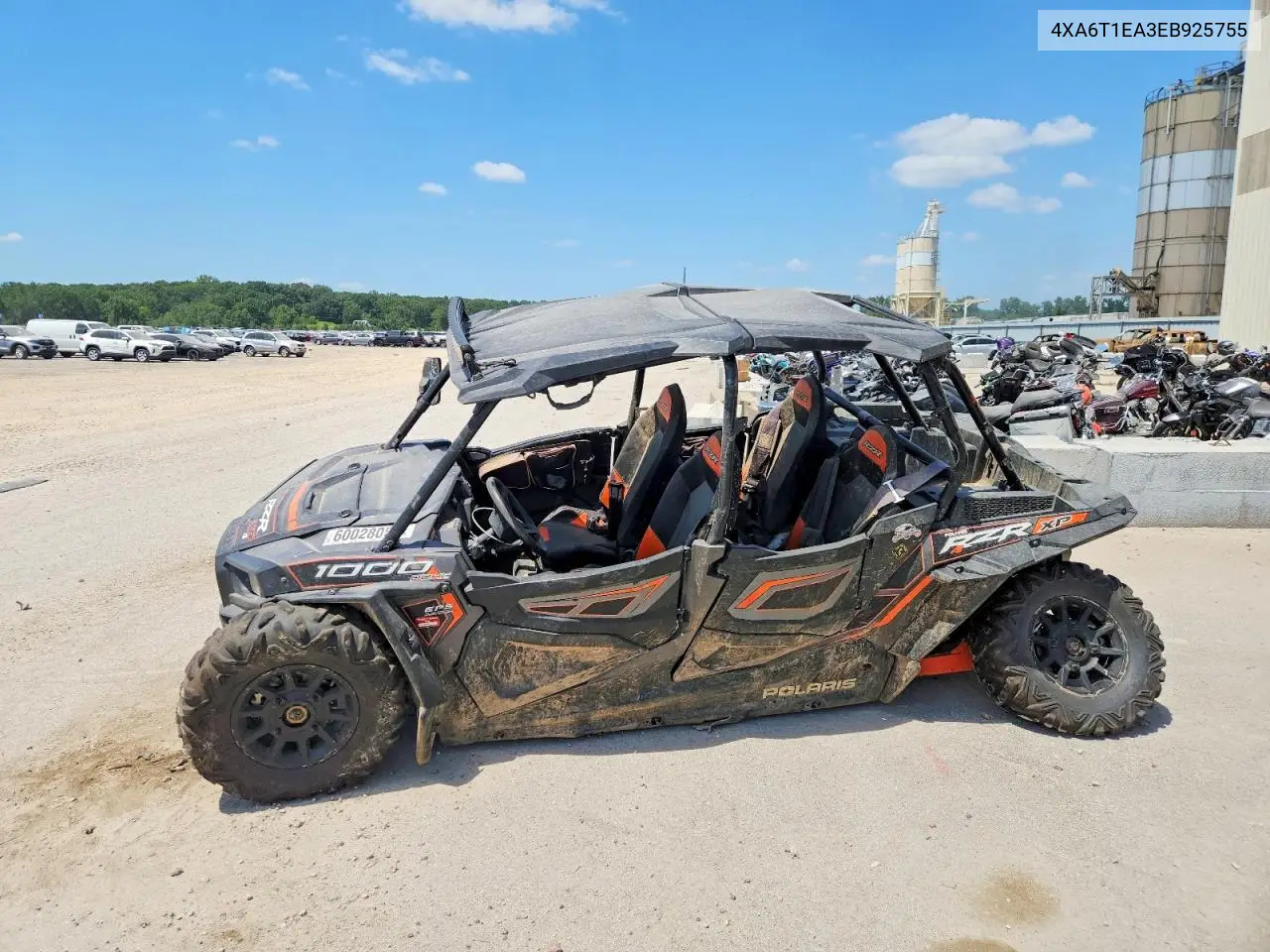 2014 Polaris Rzr 4 1000 Xp VIN: 4XA6T1EA3EB925755 Lot: 60028056