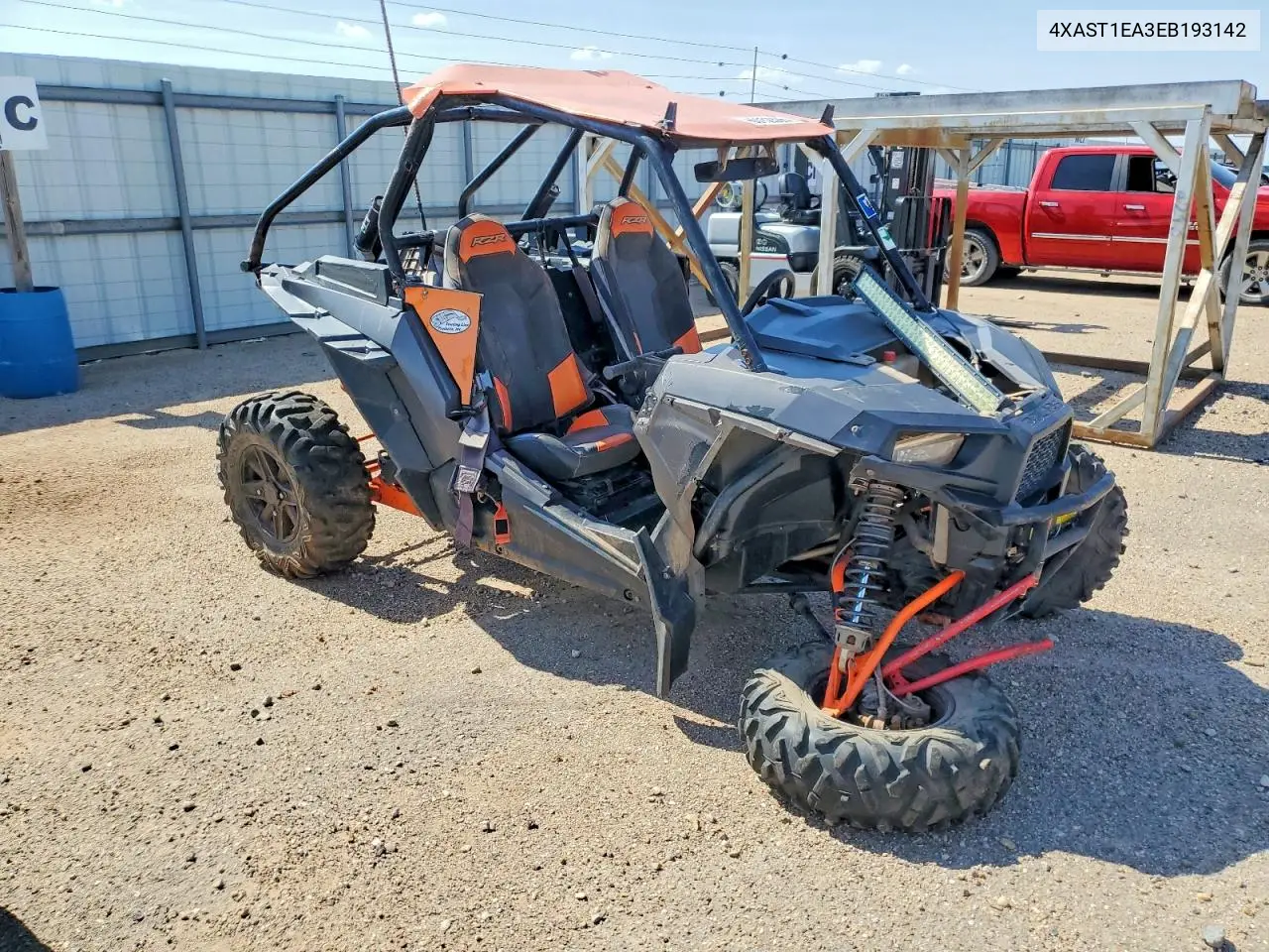 2014 Polaris Rzr Utility Vehicle VIN: 4XAST1EA3EB193142 Lot: 60152306