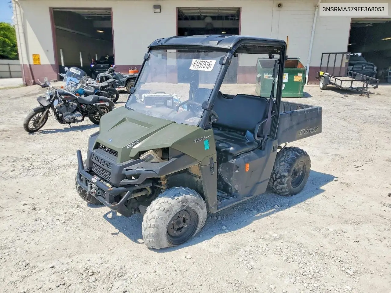 2015 Polaris Ranger 570 VIN: 3NSRMA579FE368053 Lot: 61497516