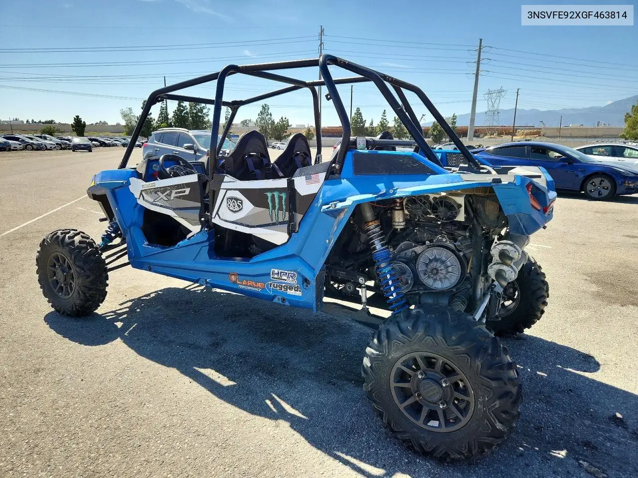 2016 Polaris Rzr Utility Vehicle VIN: 3NSVFE92XGF463814 Lot: 51203296