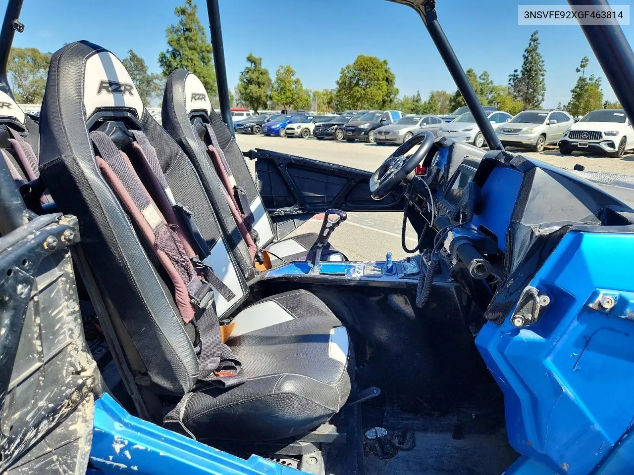 2016 Polaris Rzr Utility Vehicle VIN: 3NSVFE92XGF463814 Lot: 51203296