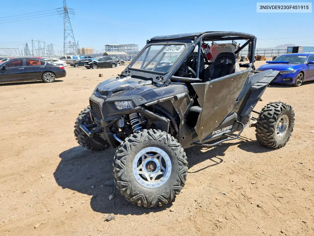 2016 Polaris Rzr Xp Turbo Eps VIN: 3NSVDE923GF451915 Lot: 53472146
