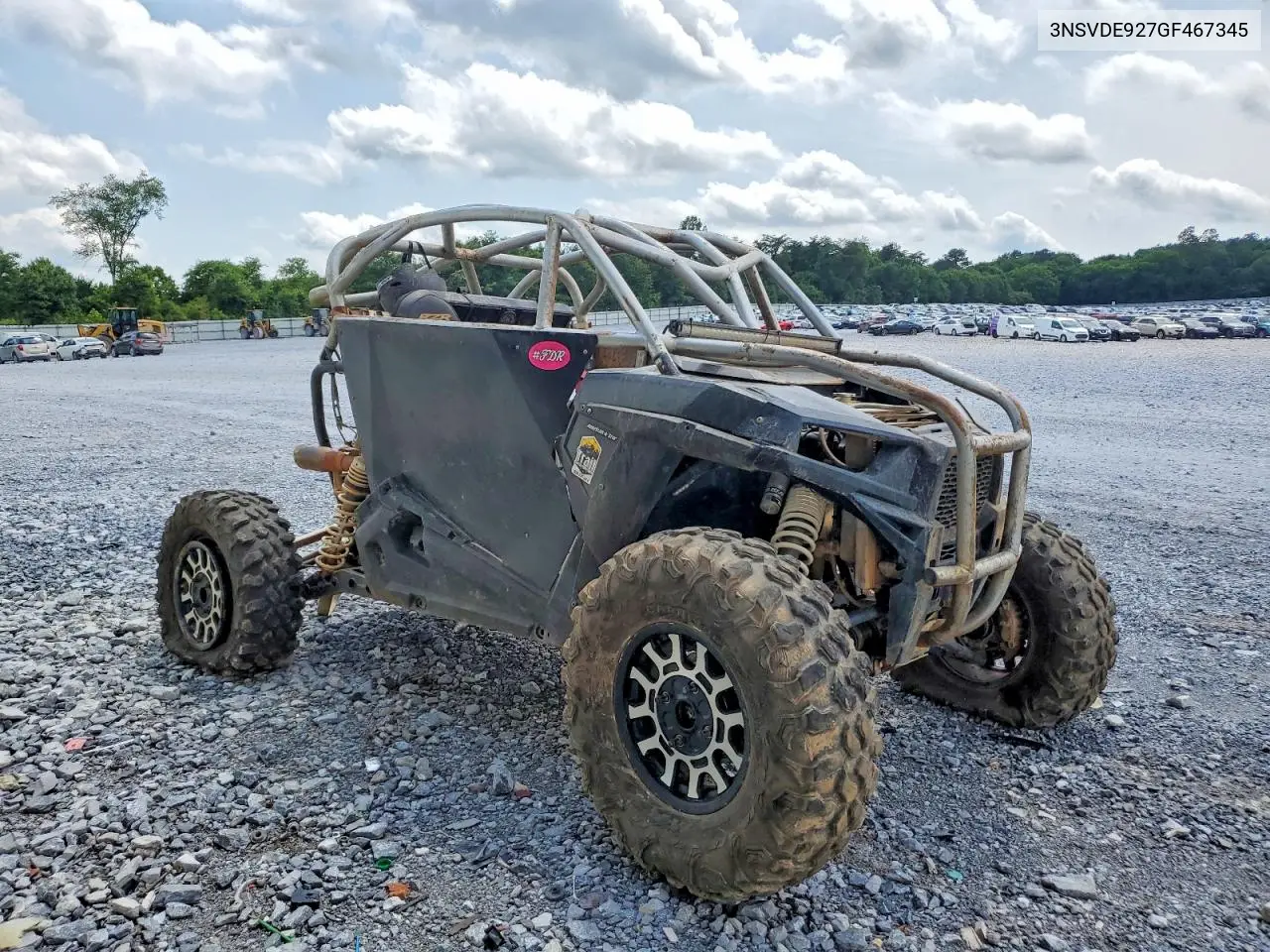 2016 Polaris Rzr Utility Vehicle VIN: 3NSVDE927GF467345 Lot: 55878106