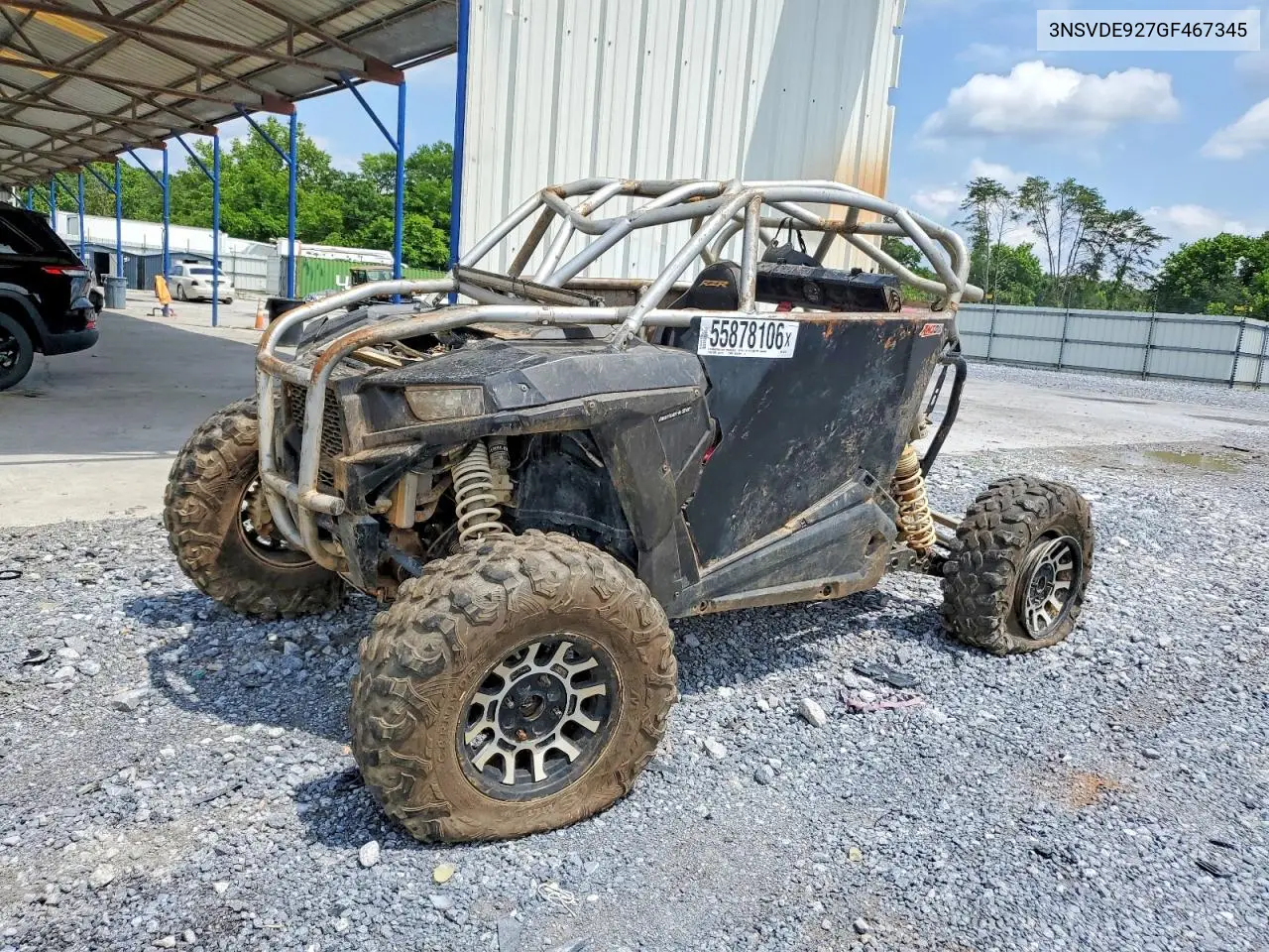 2016 Polaris Rzr Utility Vehicle VIN: 3NSVDE927GF467345 Lot: 55878106