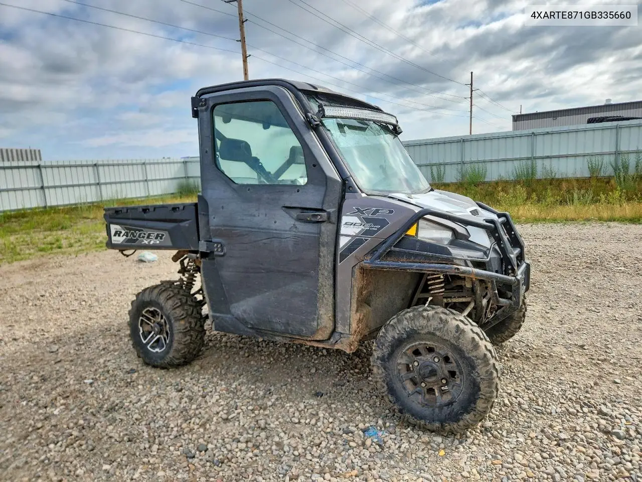 2016 Polaris Ranger Xp 1000 Utility Vehicle VIN: 4XARTE871GB335660 Lot: 60000526