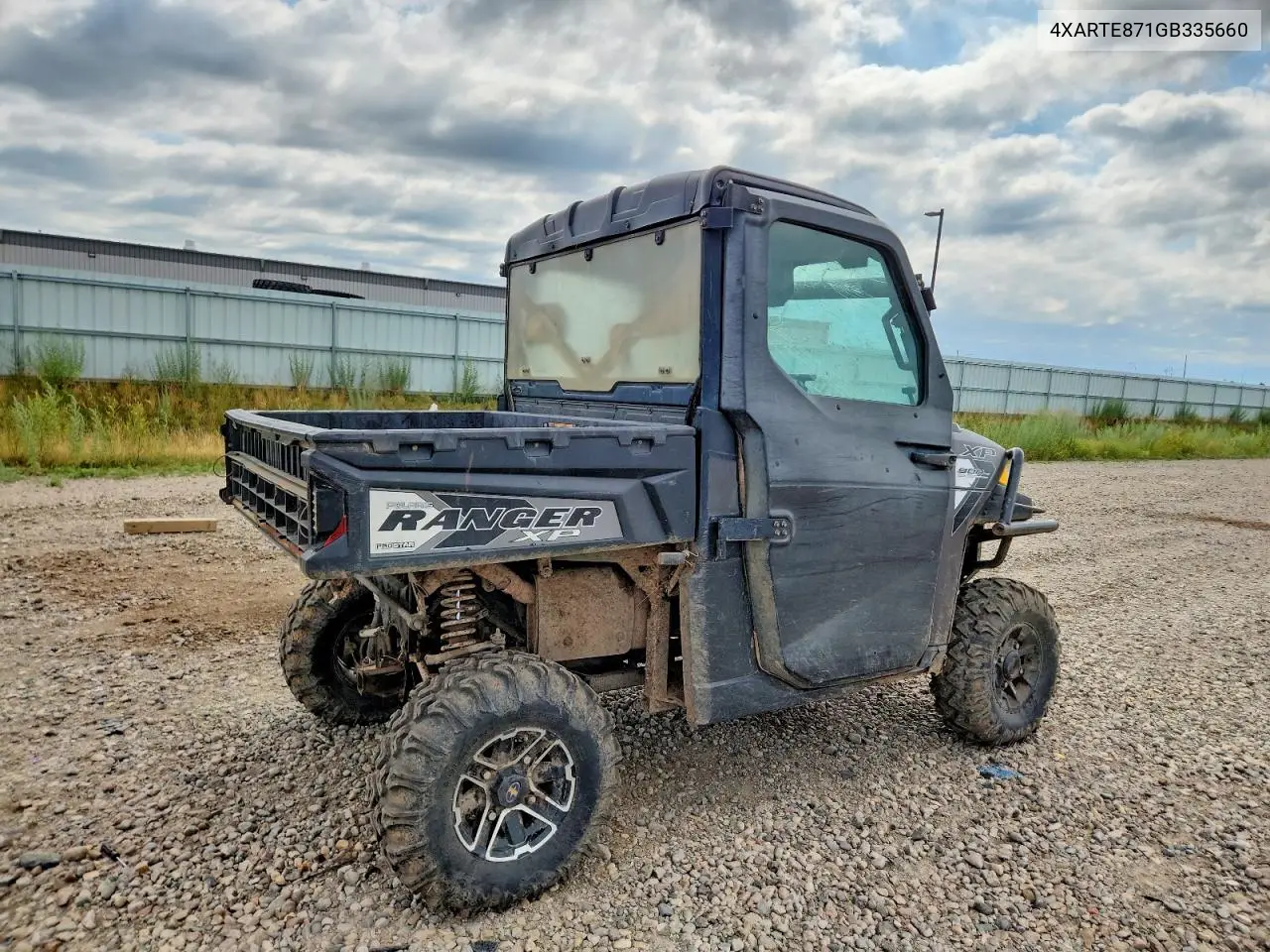 2016 Polaris Ranger Xp 1000 Utility Vehicle VIN: 4XARTE871GB335660 Lot: 60000526