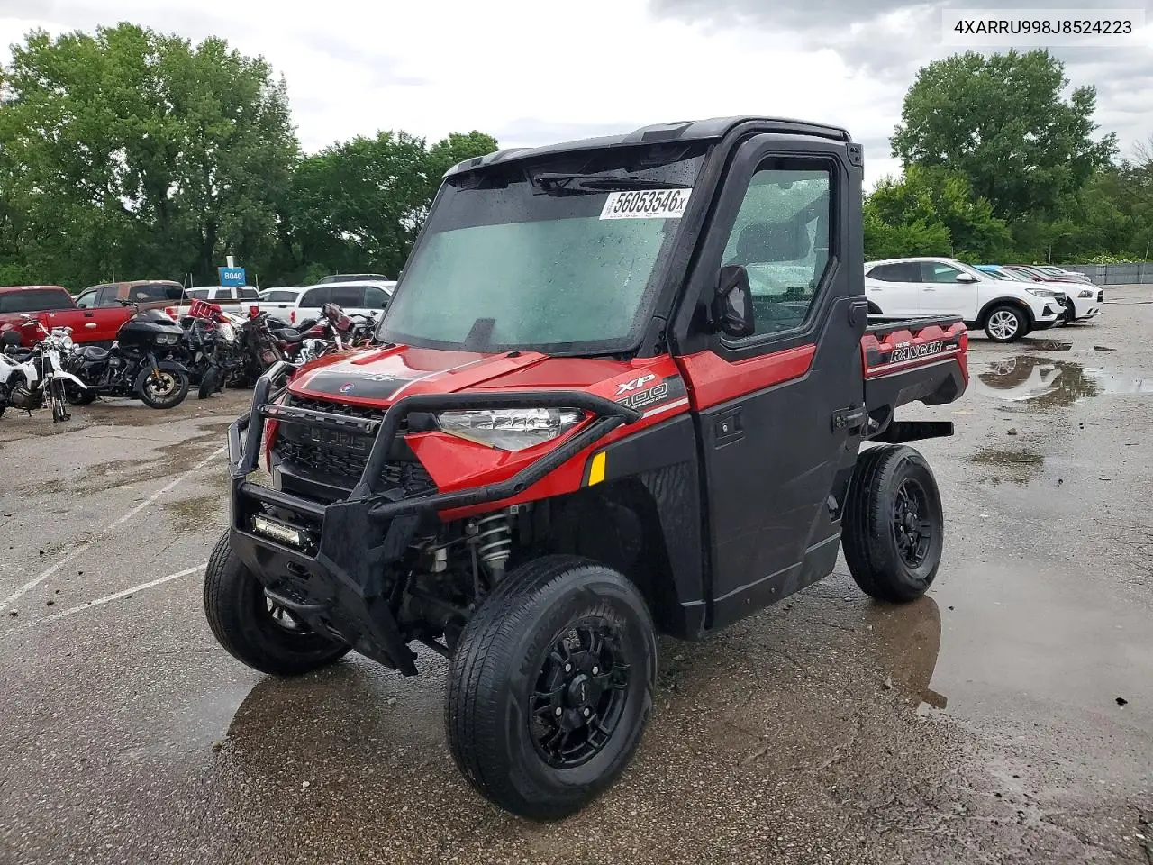 2018 Polaris Ranger Xp 1000 Utility Vehicle VIN: 4XARRU998J8524223 Lot: 56053546