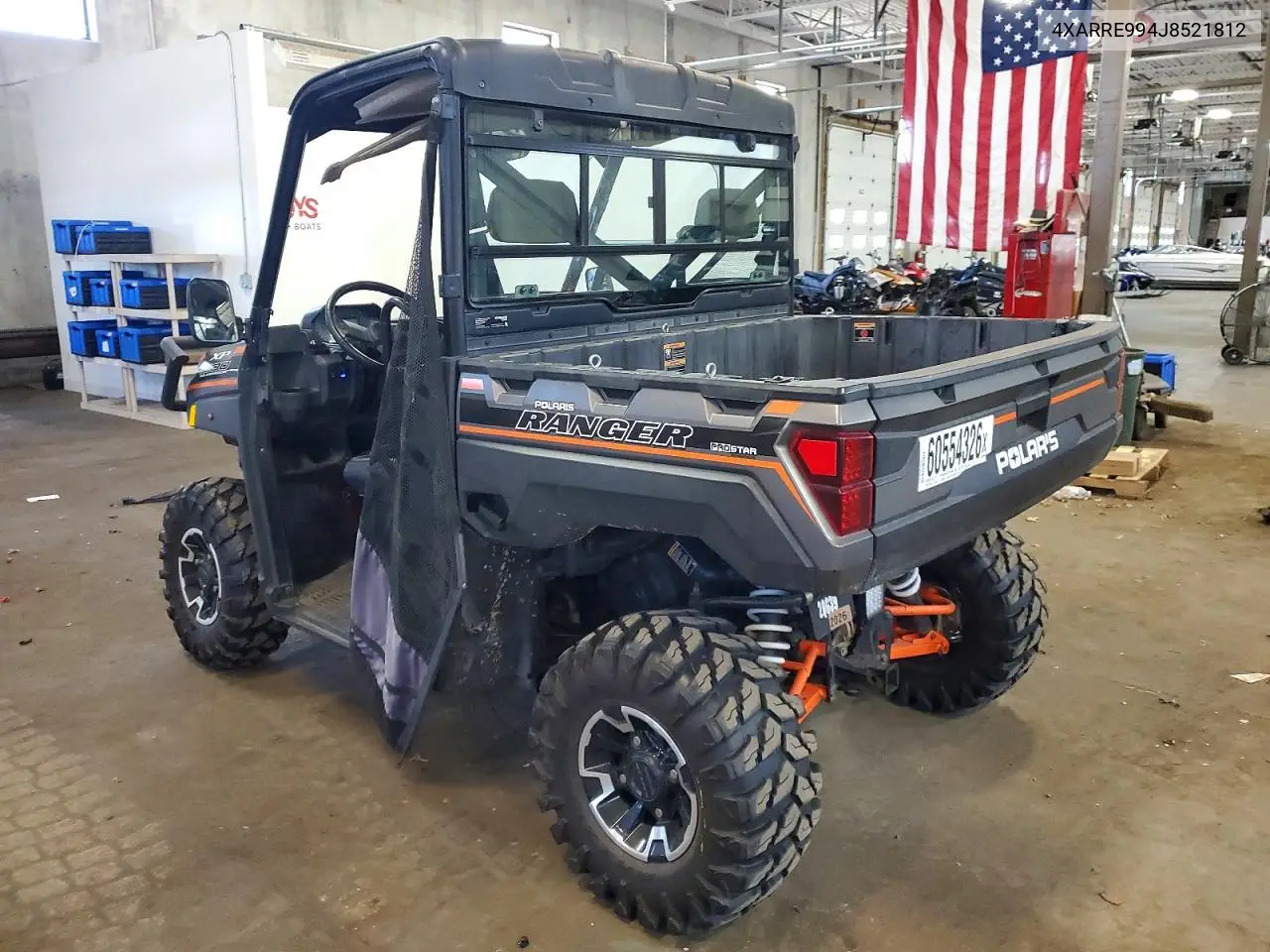2018 Polaris Ranger Utility Vehicle VIN: 4XARRE994J8521812 Lot: 60554326