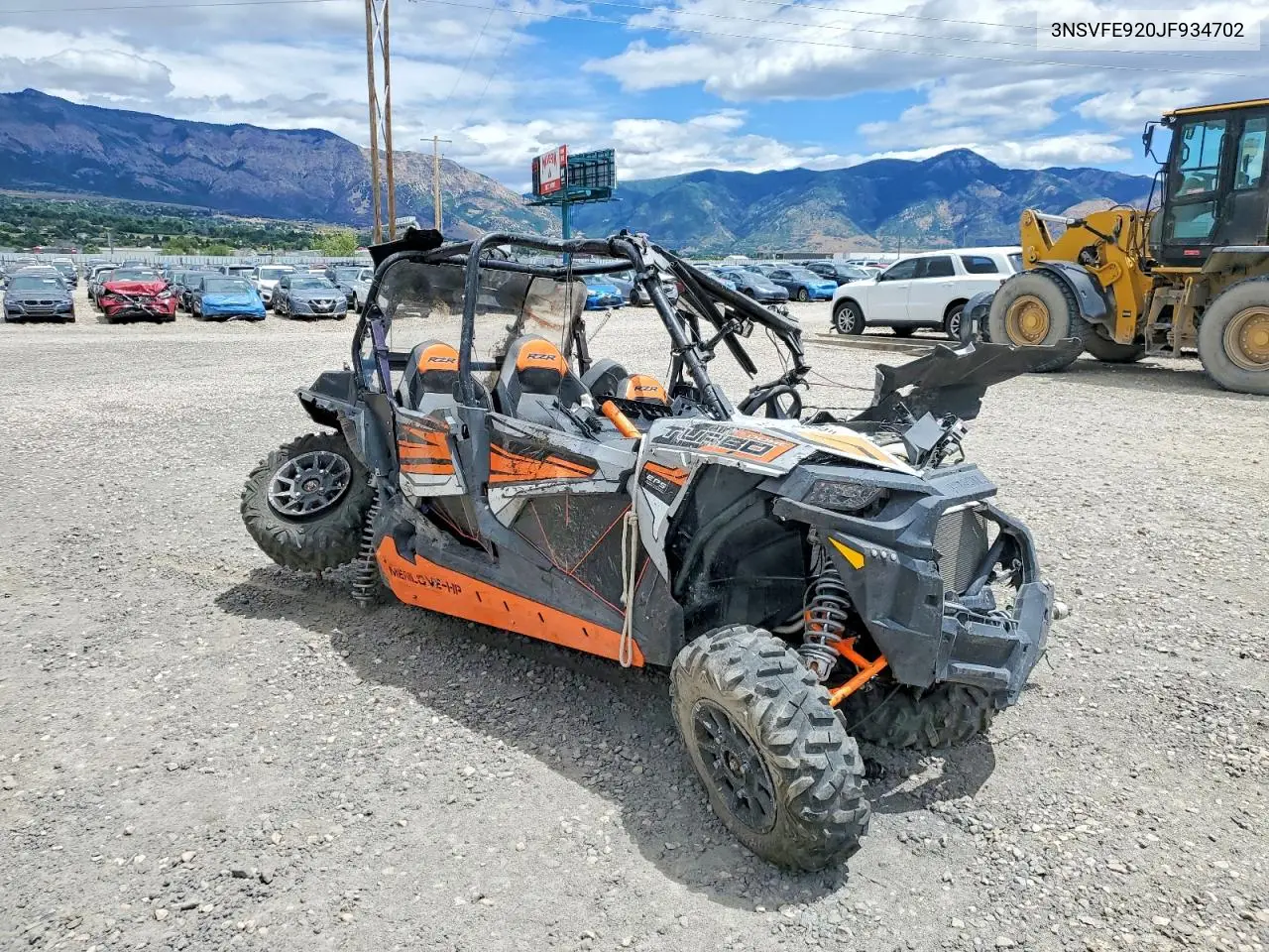 2018 Polaris Rzr Turbo Utility Vehicle VIN: 3NSVFE920JF934702 Lot: 85606685