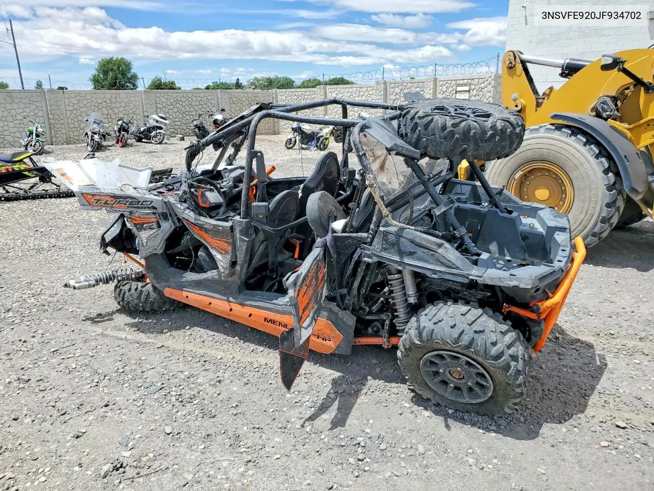 2018 Polaris Rzr Turbo Utility Vehicle VIN: 3NSVFE920JF934702 Lot: 85606685