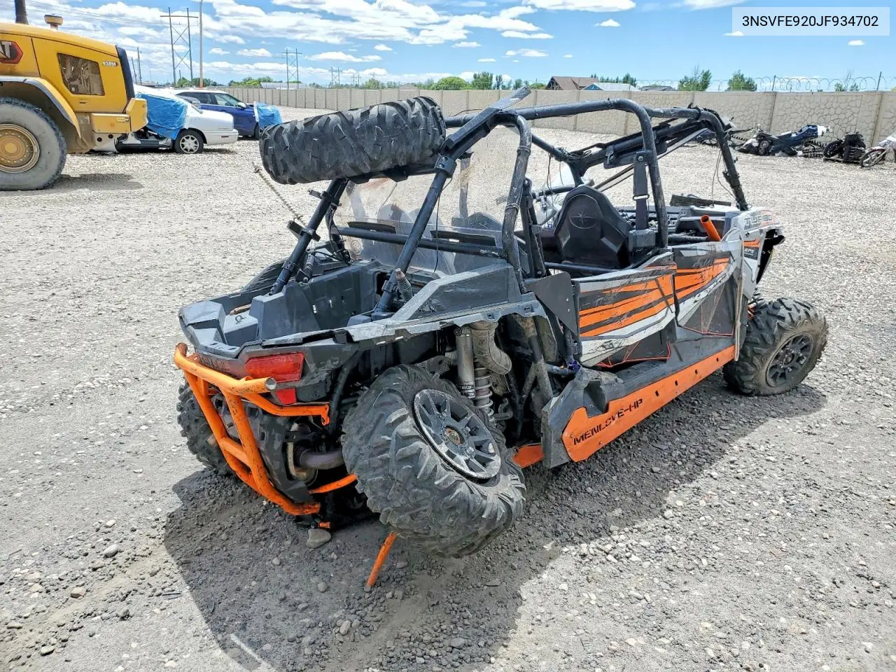 2018 Polaris Rzr Turbo Utility Vehicle VIN: 3NSVFE920JF934702 Lot: 85606685