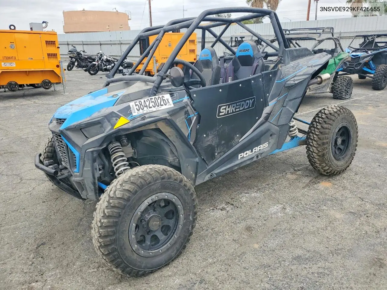 2019 Polaris Rzr Utility Vehicle VIN: 3NSVDE929KF426655 Lot: 58425026