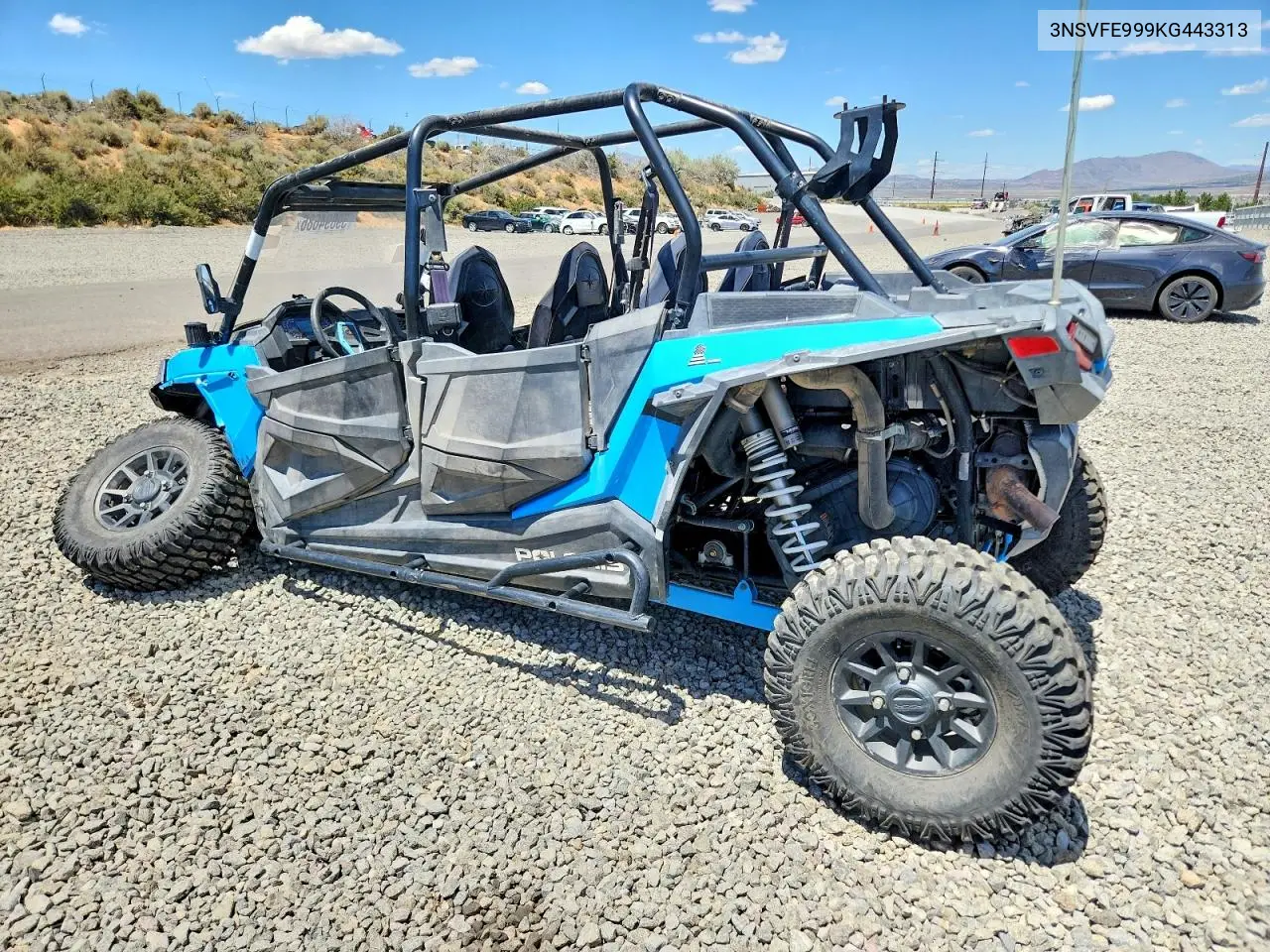 2019 Polaris Rzr Utility Vehicle VIN: 3NSVFE999KG443313 Lot: 59894686
