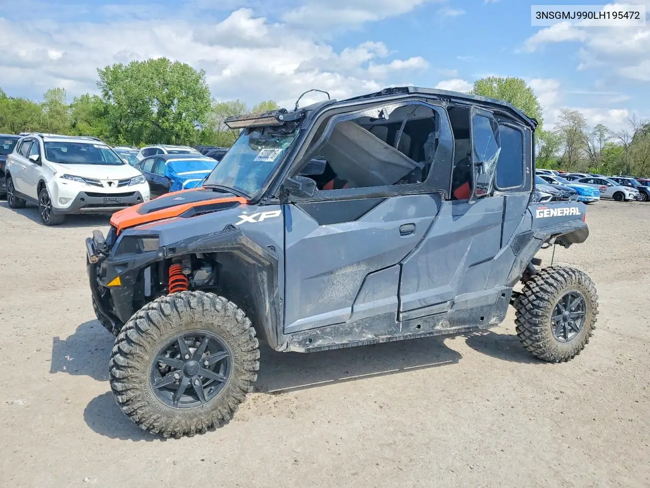 2020 Polaris General Xp Utility Vehicle VIN: 3NSGMJ990LH195472 Lot: 52080216