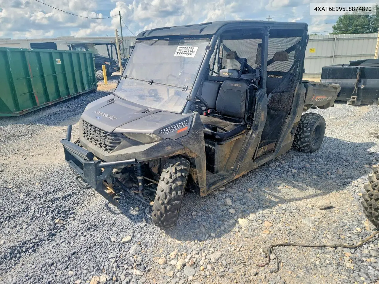 2020 Polaris Ranger Utility Vehicle VIN: 4XAT6E995L8874870 Lot: 59590556