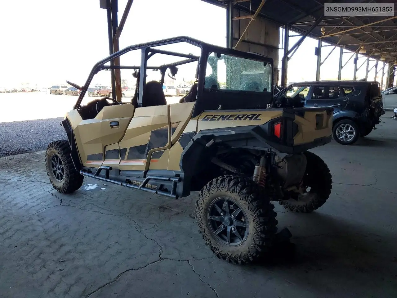 2021 Polaris General Xp Utility Vehicle VIN: 3NSGMD993MH651855 Lot: 57945246