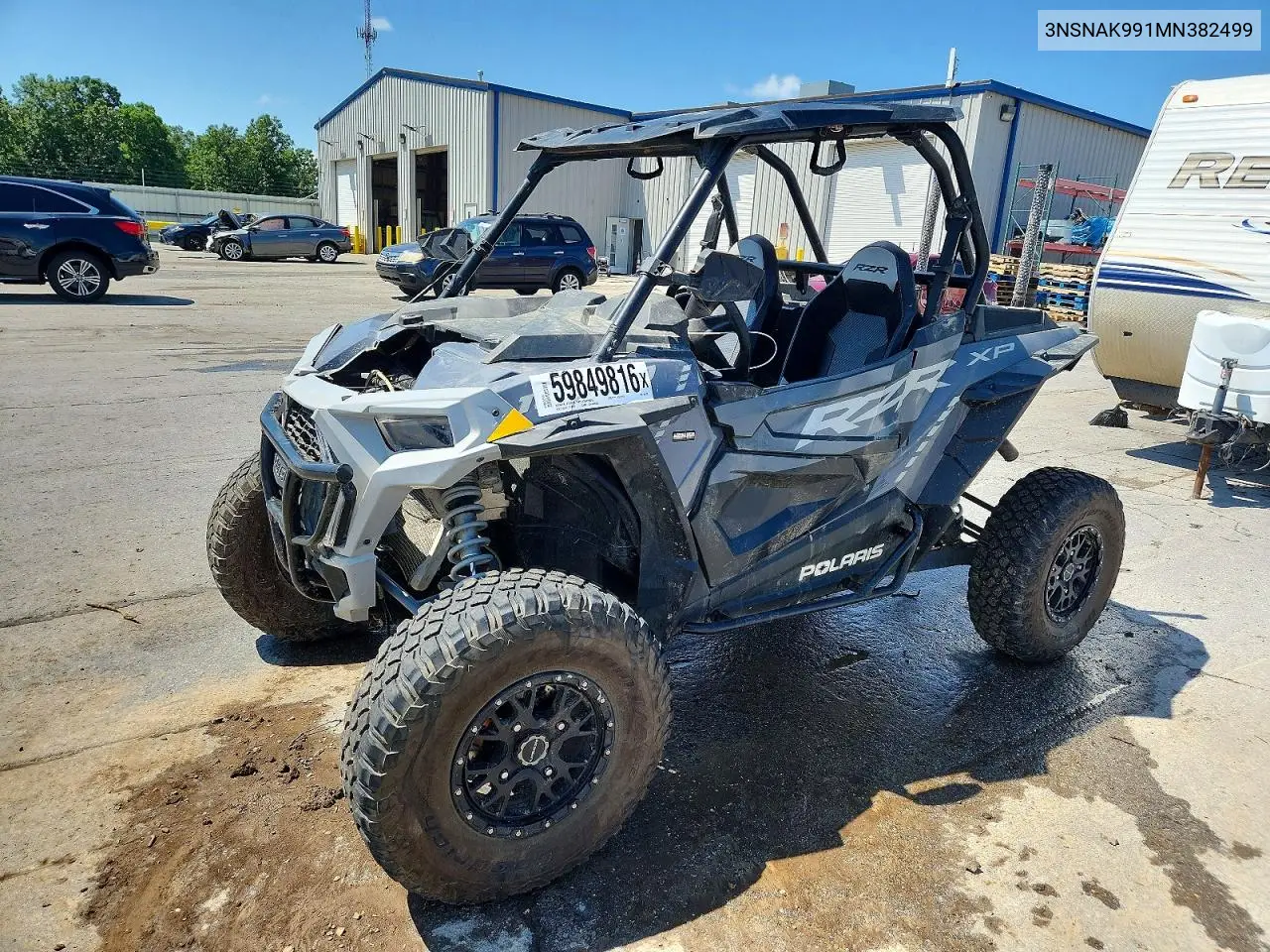 2021 Polaris Rzr Utility Vehicle VIN: 3NSNAK991MN382499 Lot: 59849816