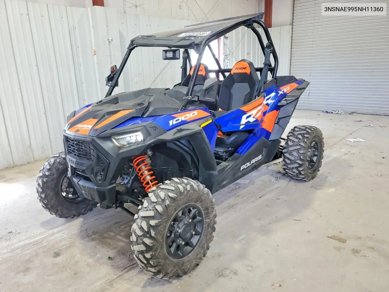 2022 Polaris Rzr Xp 1000 Utility Vehicle VIN: 3NSNAE995NH11360 Lot: 51451846