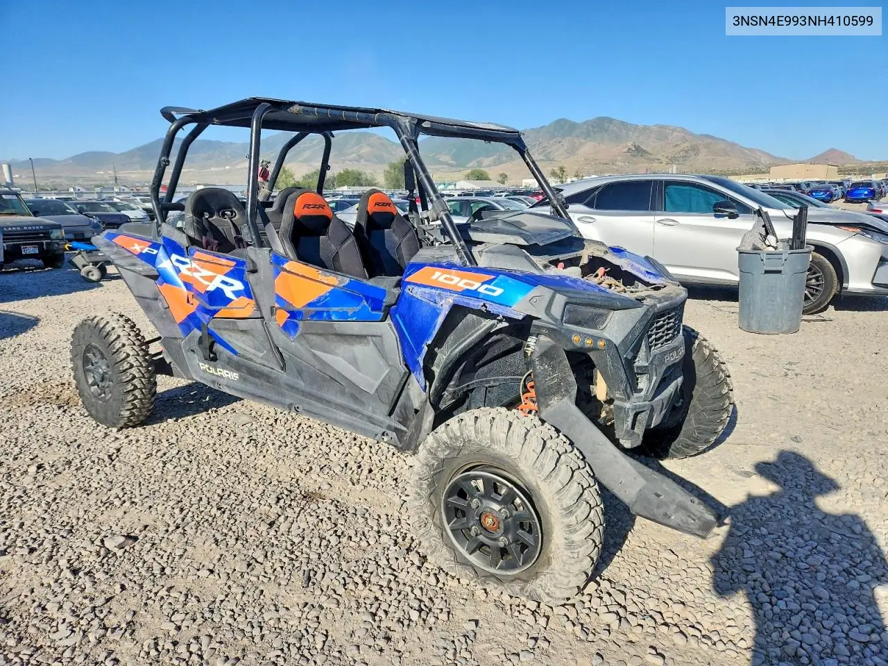 2022 Polaris Rzr Xp 100 Xp 4 1000 VIN: 3NSN4E993NH410599 Lot: 55949926