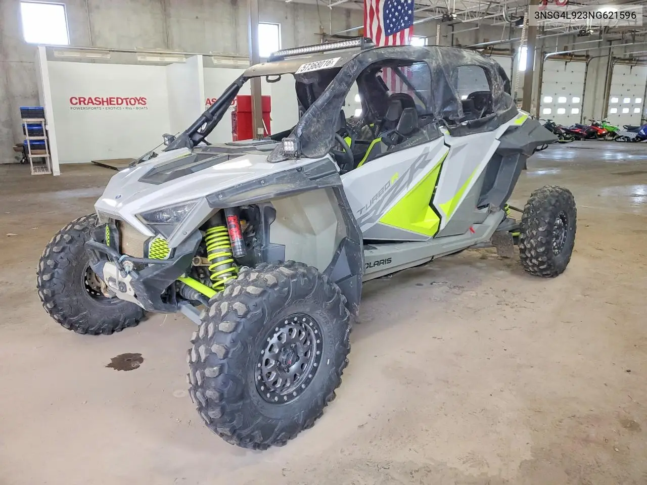2022 Pols Rzr Turbo R 4 Utility Vehicle VIN: 3NSG4L923NG621596 Lot: 57368016