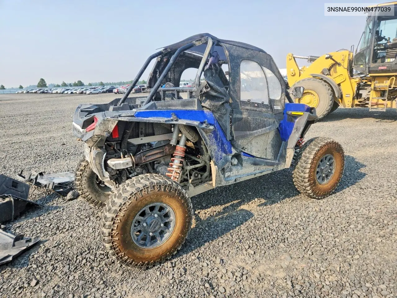 2022 Polaris Rzr Xp 1000 VIN: 3NSNAE990NN477039 Lot: 57385976