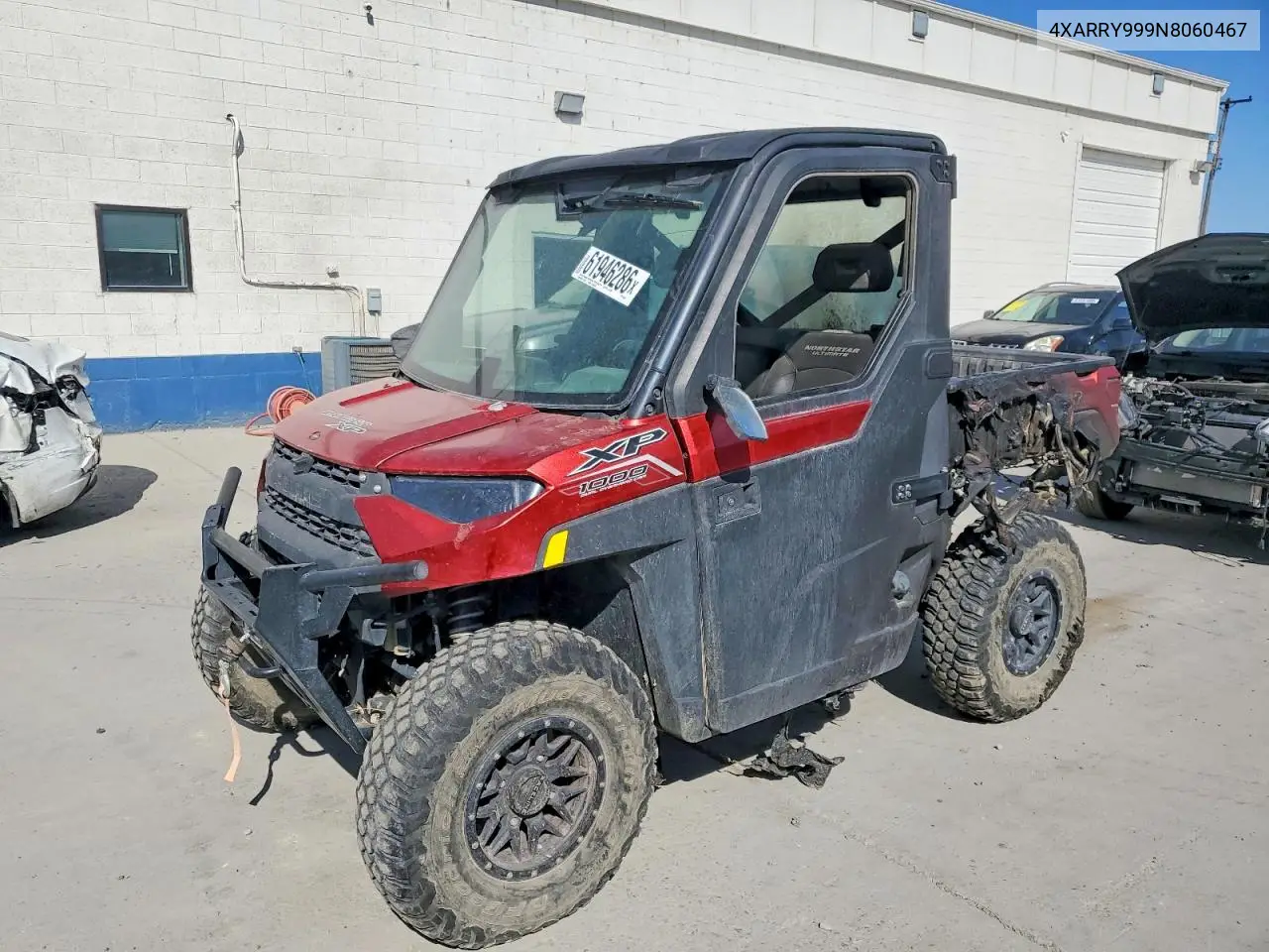 2022 Polaris Ranger Utility Vehicle VIN: 4XARRY999N8060467 Lot: 61946286