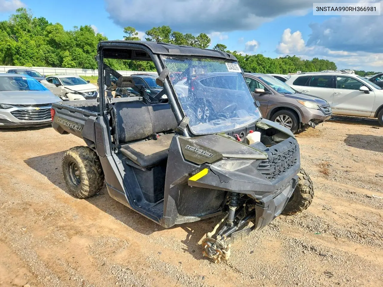 2024 Polaris Ranger Utility Vehicle VIN: 3NSTAA990RH366981 Lot: 53436376