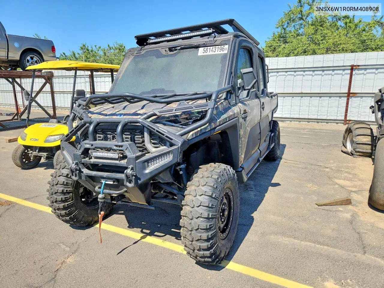 2024 Polaris Utility Vehicle VIN: 3NSX6W1R0RM408908 Lot: 58143196