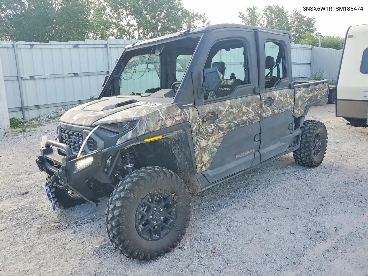 2025 Polaris Ranger Utility Vehicle VIN: 3NSX6W1R1SM188474 Lot: 57063326