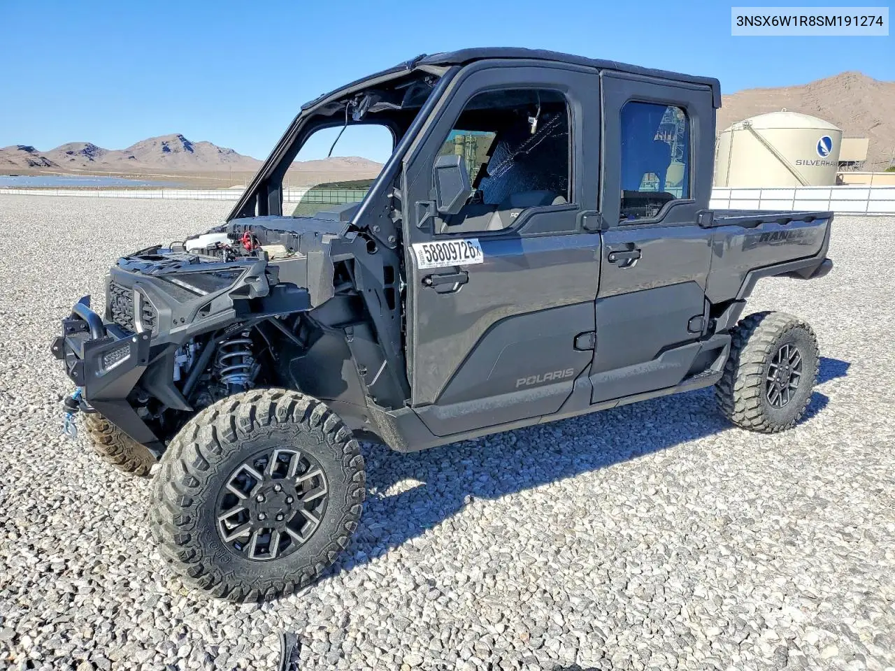 2025 Polaris Ranger Utility Vehicle VIN: 3NSX6W1R8SM191274 Lot: 58809726