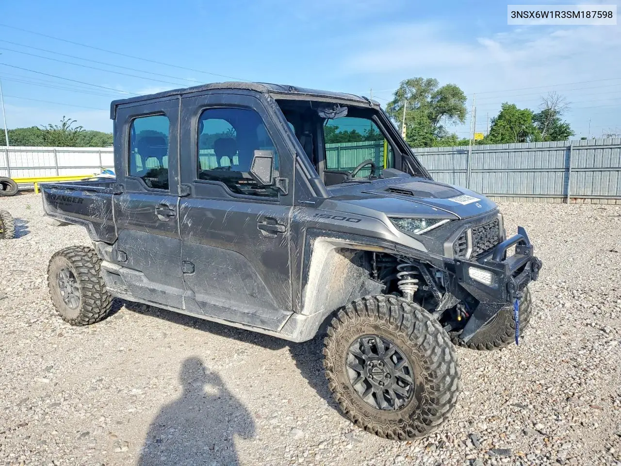 2025 Polaris Ranger 1000 Utility Vehicle VIN: 3NSX6W1R3SM187598 Lot: 60201596