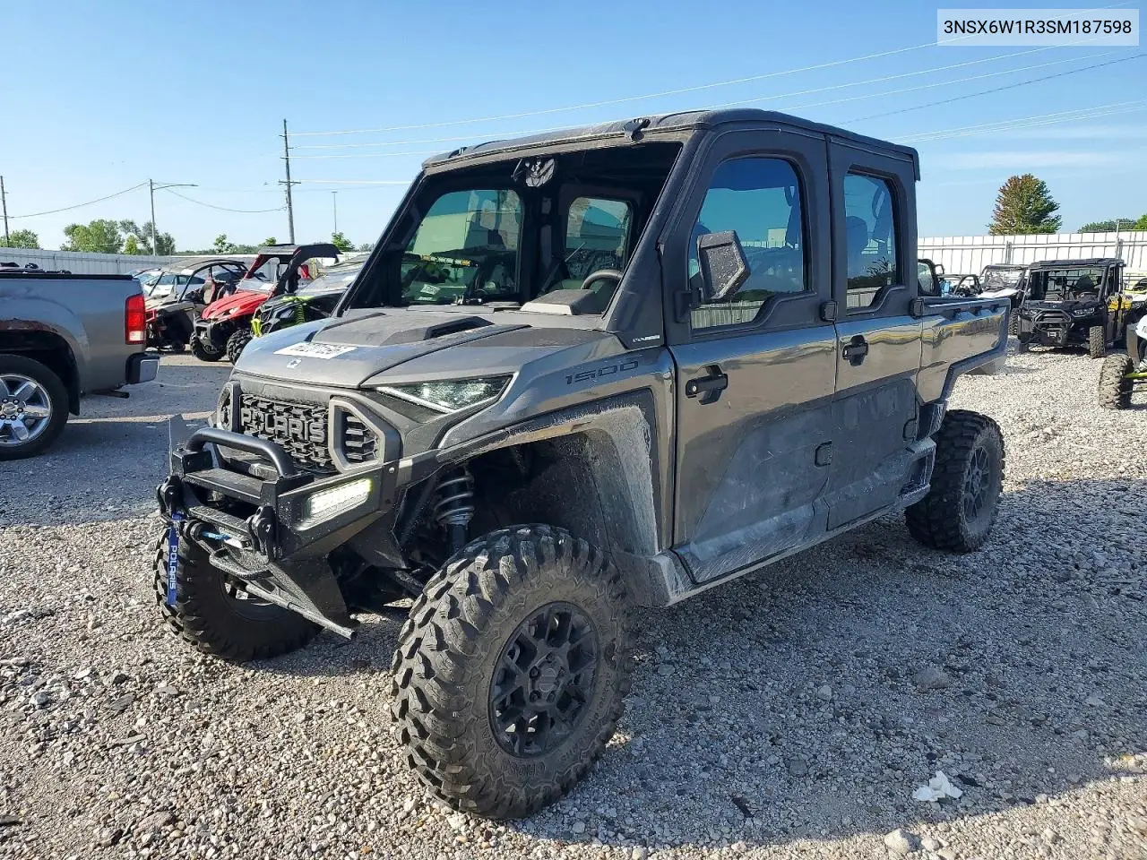 2025 Polaris Ranger 1000 Utility Vehicle VIN: 3NSX6W1R3SM187598 Lot: 60201596