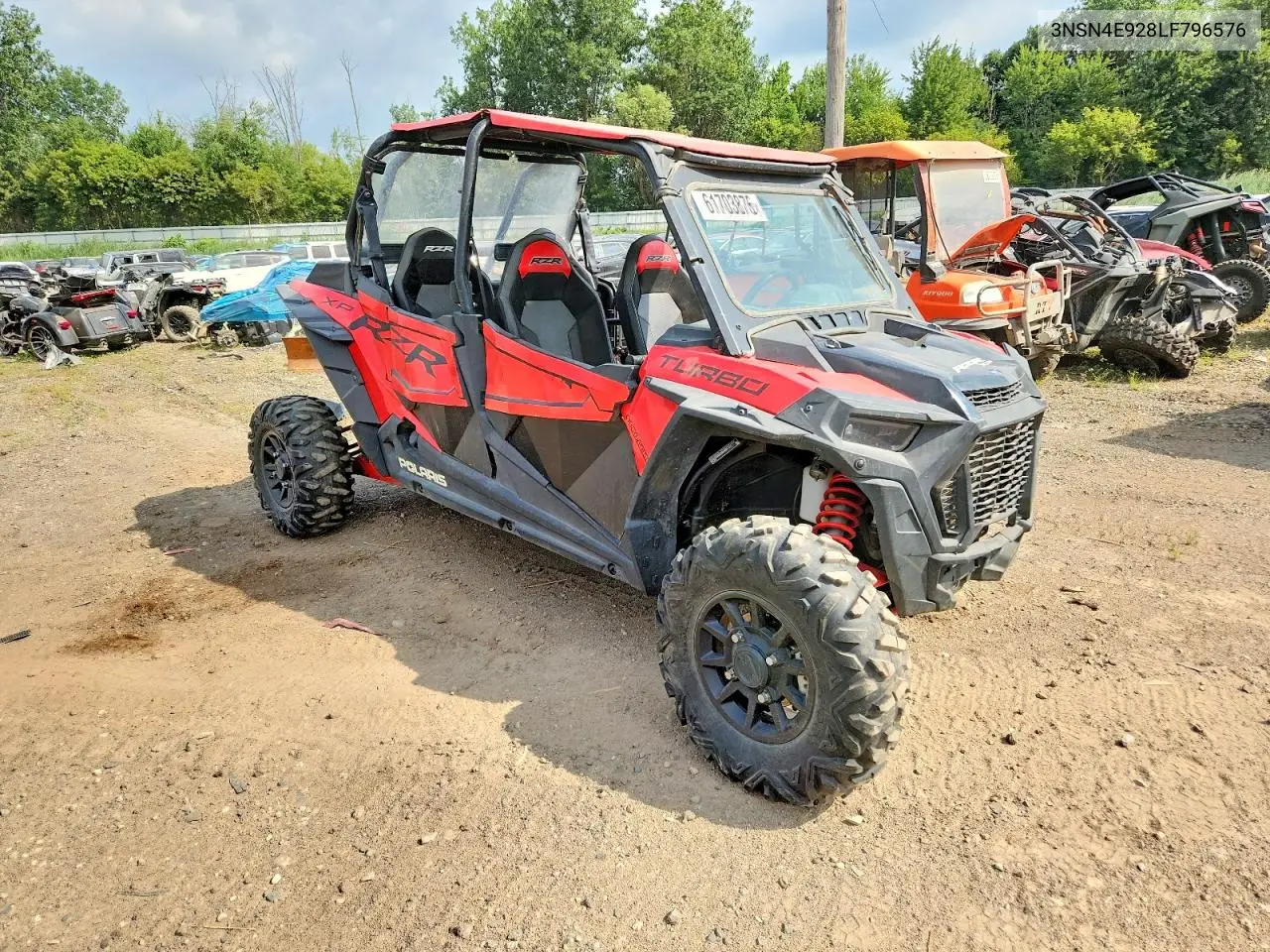2020 Polaris Rzr VIN: 3NSN4E928LF796576 Lot: 61703876