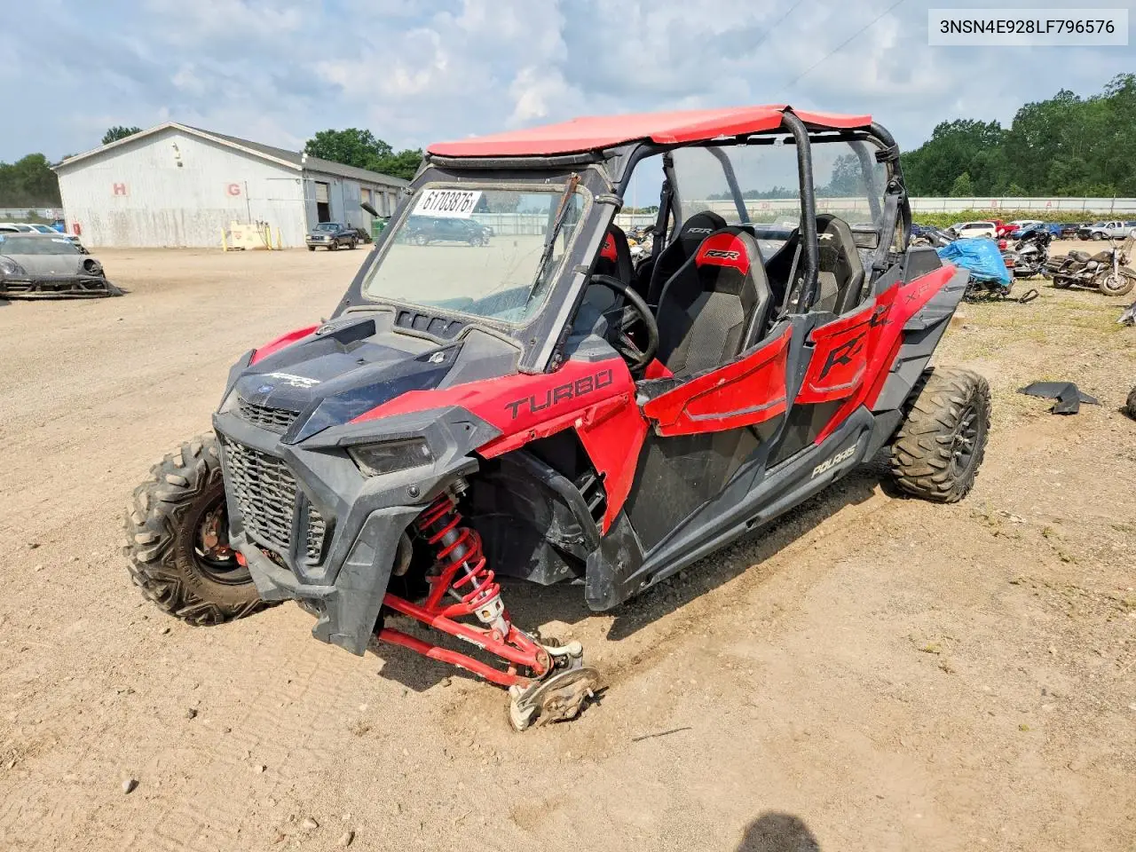 2020 Polaris Rzr VIN: 3NSN4E928LF796576 Lot: 61703876