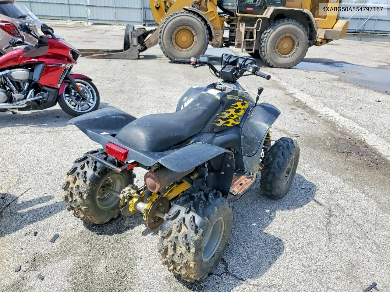 2005 Polaris Scrambler 500 Atv VIN: 4XABG50A554797167 Lot: 49903176