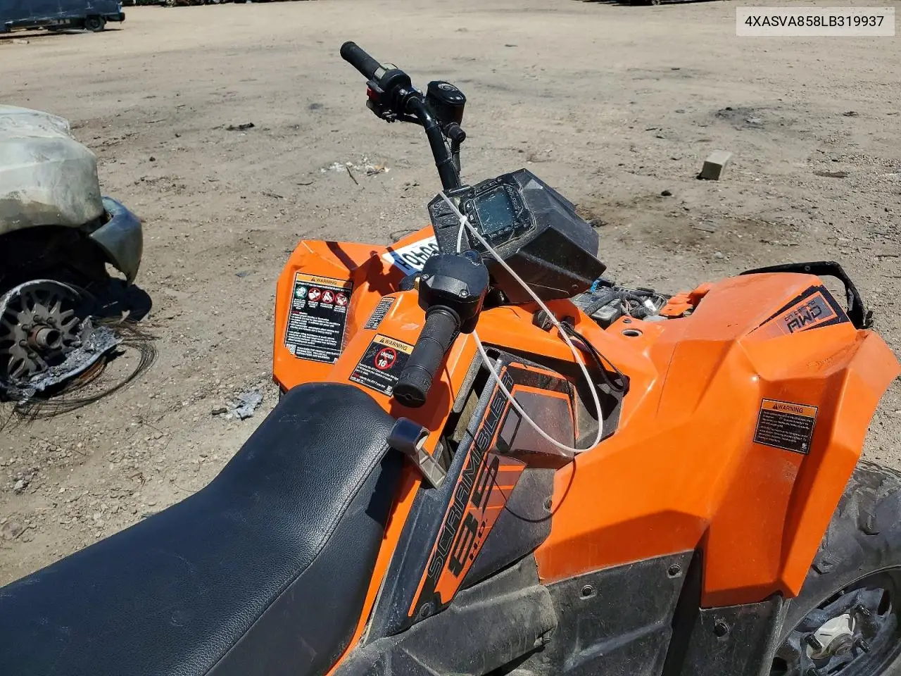 2020 Polaris Scrambler Atv VIN: 4XASVA858LB319937 Lot: 57030546