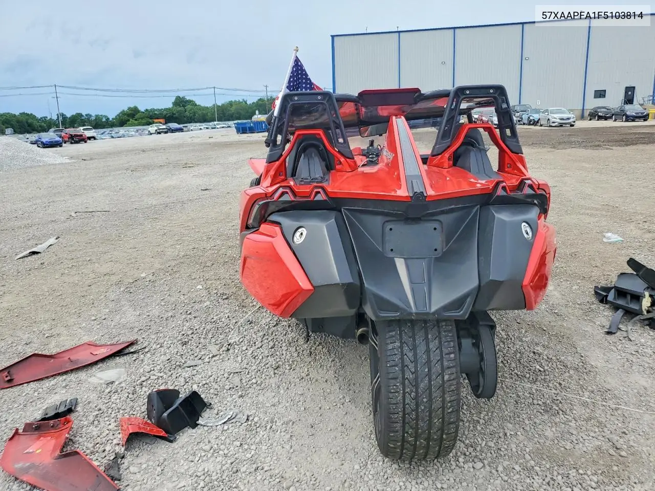 2015 Polaris Slingshot VIN: 57XAAPFA1F5103814 Lot: 57707436