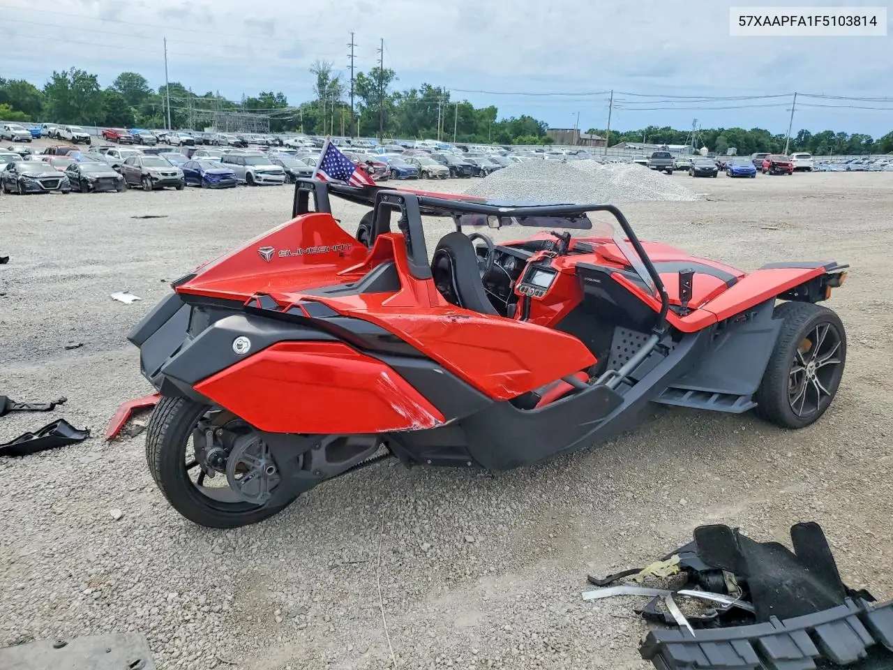 2015 Polaris Slingshot VIN: 57XAAPFA1F5103814 Lot: 57707436
