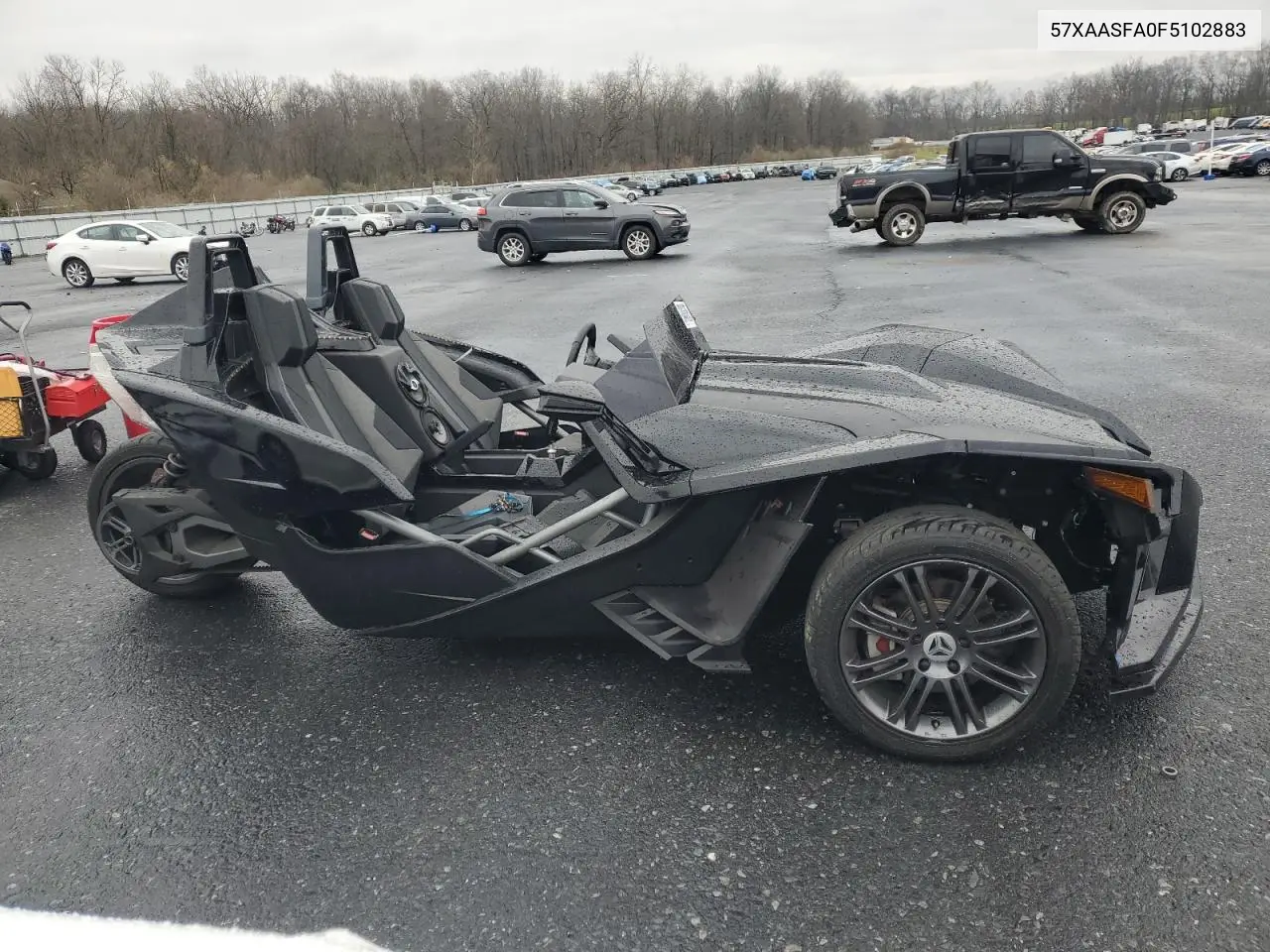 2015 Polaris Slingshot VIN: 57XAASFA0F5102883 Lot: 93434005