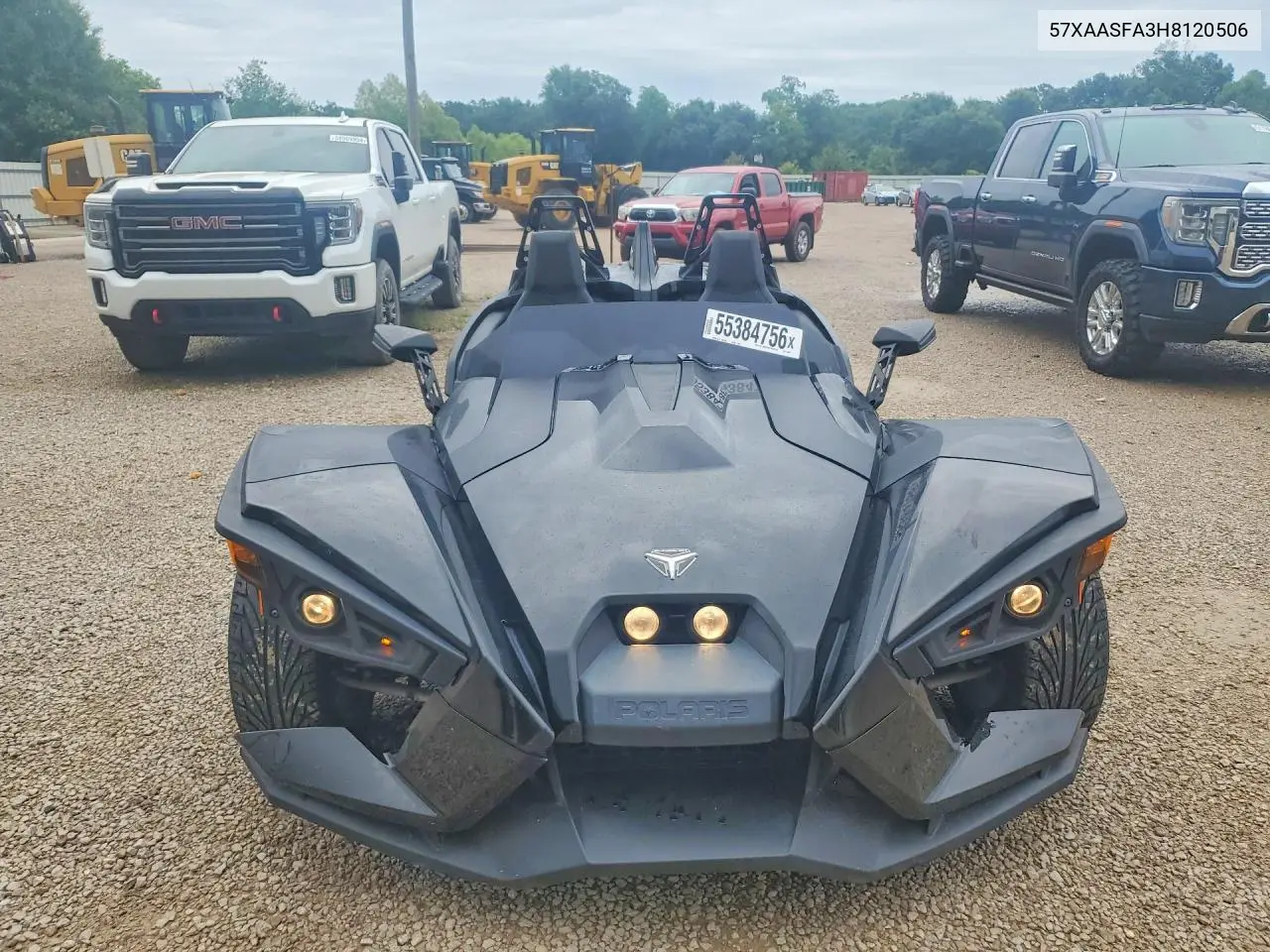 2017 Polaris Slingshot VIN: 57XAASFA3H8120506 Lot: 55384756