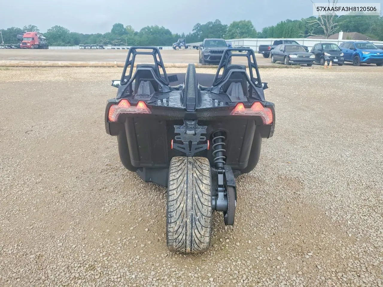 2017 Polaris Slingshot VIN: 57XAASFA3H8120506 Lot: 55384756
