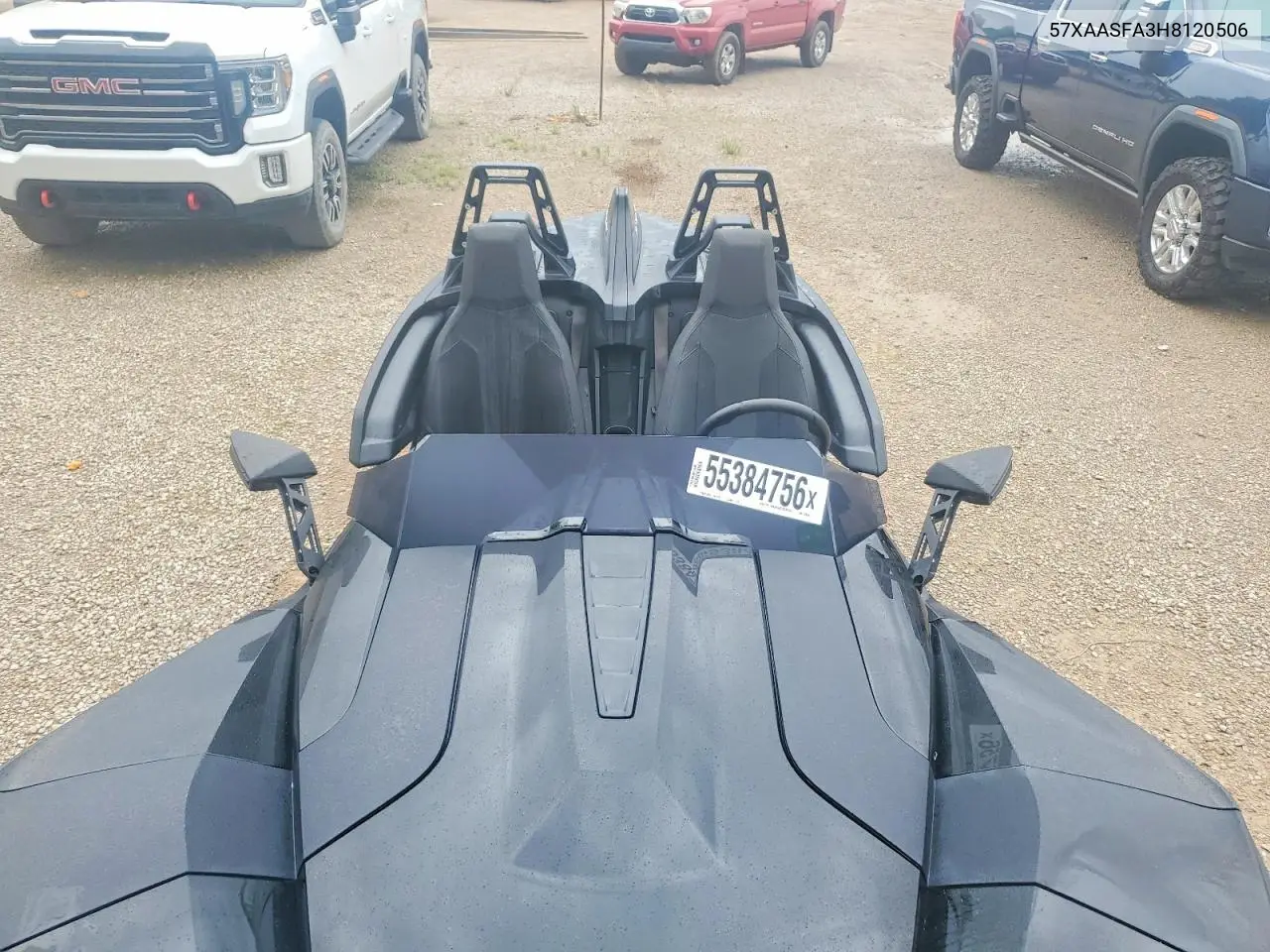 2017 Polaris Slingshot VIN: 57XAASFA3H8120506 Lot: 55384756